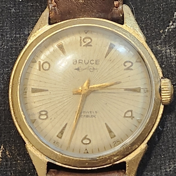 Vintage 50s or 60s Bruce Incabloc Goldtone - Picture 1 of 8